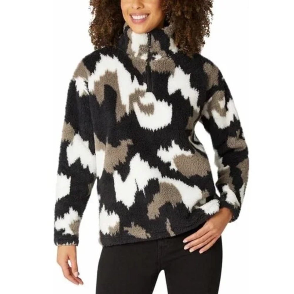 Eddie Bauer Soft Plush Fleece Quarter Zip Pullover